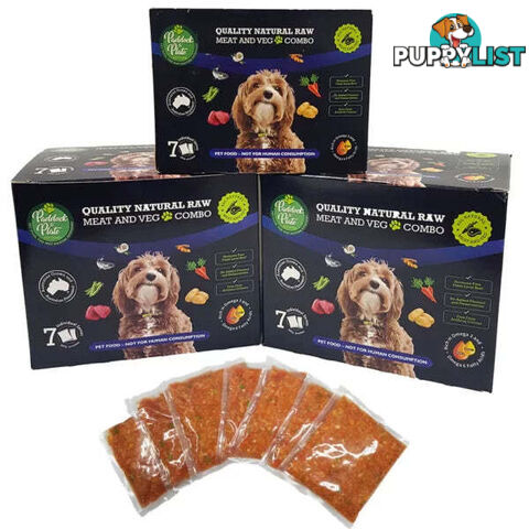 Meat and Veg Combo 1kg Bag Paddock to Plate - PTPMV1