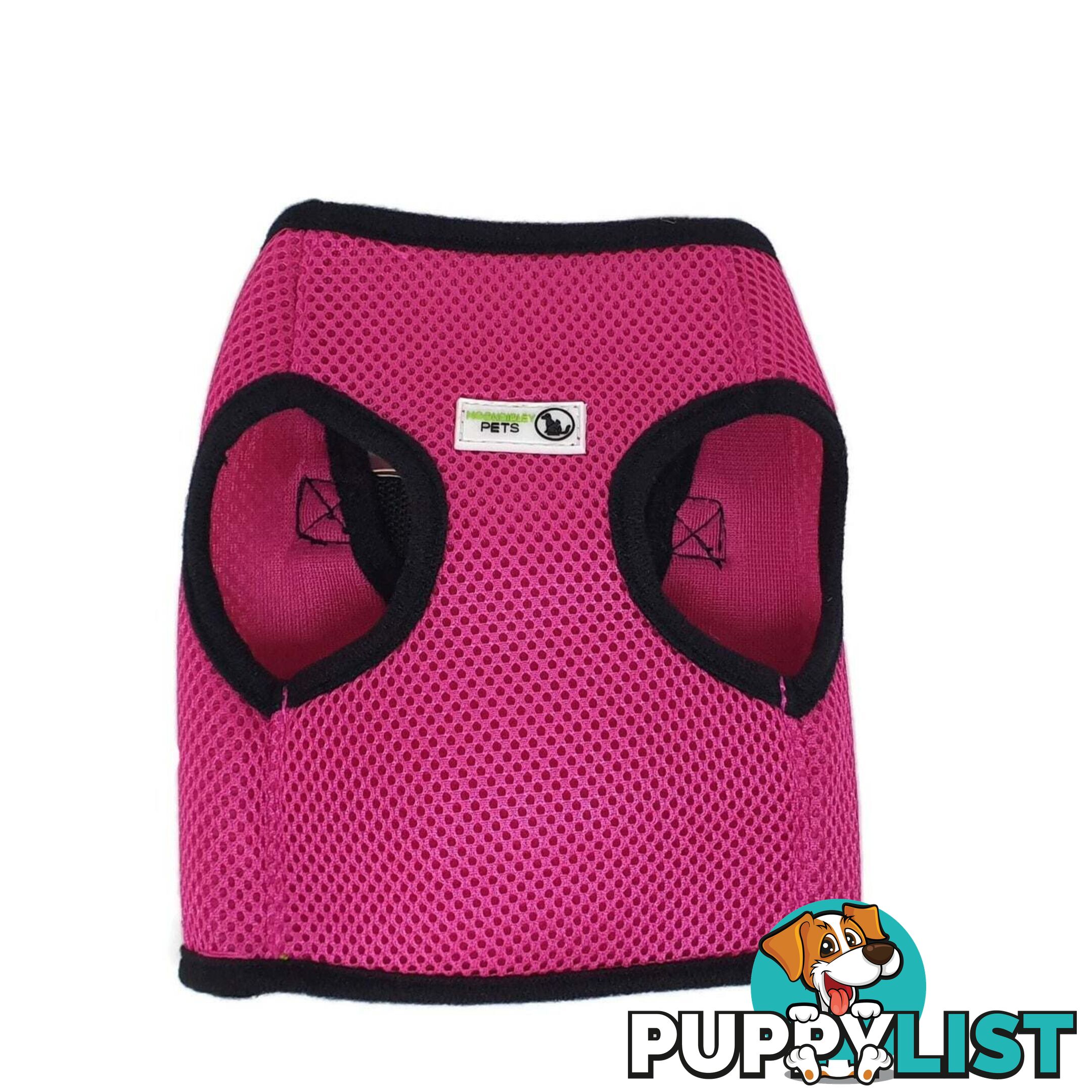 Doggie ID Vest Soft Air Mesh Personlised Embroidered - MDPIDVESLGRN