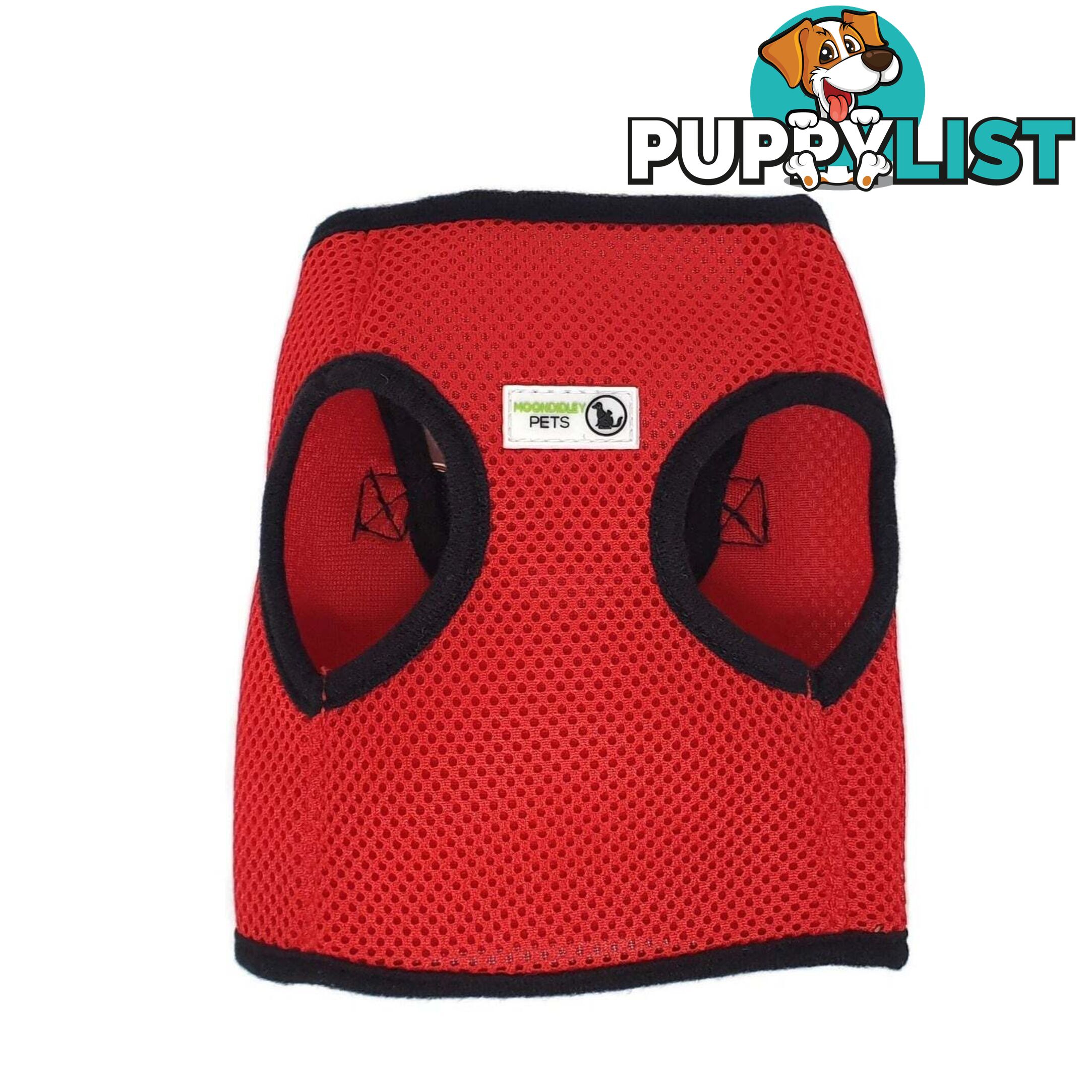 Doggie ID Vest Soft Air Mesh Personlised Embroidered - MDPIDVESLGRN