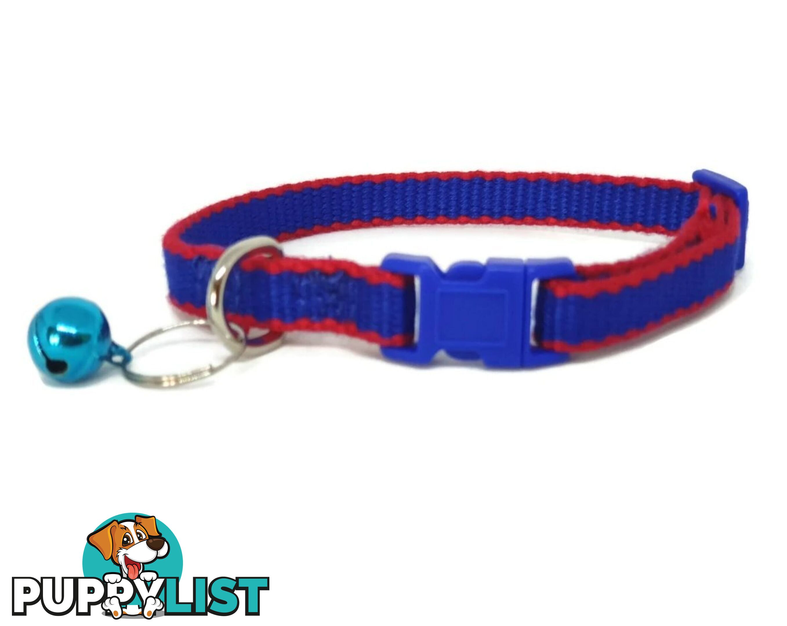 100% Pure Bamboo Fibre Cat Collar Plastic Buckle - Moondidley Pets - MDPCOLCATRED