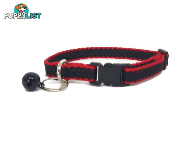 100% Pure Bamboo Fibre Cat Collar Plastic Buckle - Moondidley Pets - MDPCOLCATRED