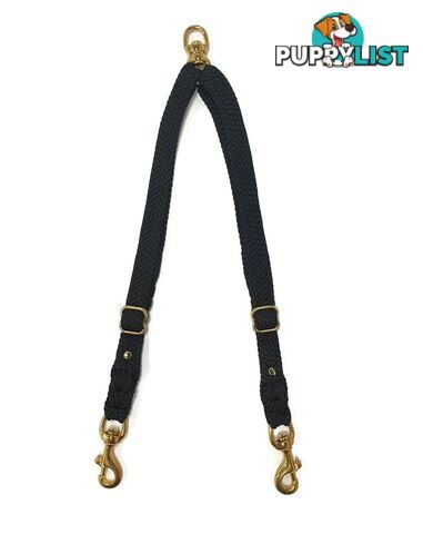 2 Dog Coupler Two Way Twin Walking Lead No Stitching - Yarnix - YNXCOUP-20-PNK