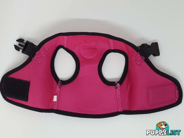 Vest Harness Pet Dog-Cat Step-in Velcro and Buckle Attachments - Moondidley Pets - MDPVESTSRED