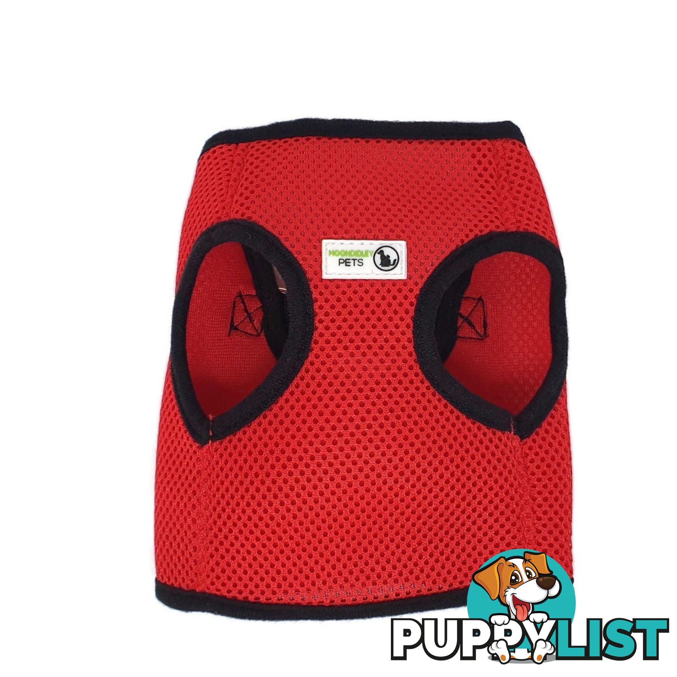 Vest Harness Pet Dog-Cat Step-in Velcro and Buckle Attachments - Moondidley Pets - MDPVESTXSLBLU
