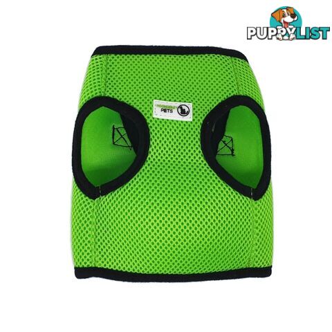 Vest Harness Pet Dog-Cat Step-in Velcro and Buckle Attachments - Moondidley Pets - MDPVESTXSLBLU