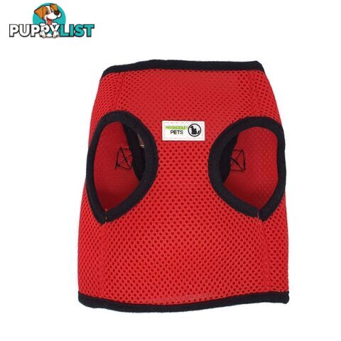 Vest Harness Pet Dog-Cat Step-in Velcro and Buckle Attachments - Moondidley Pets - MDPVESTXSLBLU