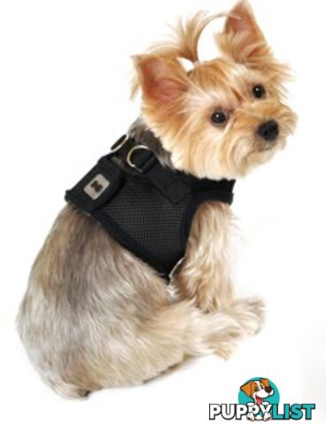 Vest Harness Pet Dog-Cat Step-in Velcro and Buckle Attachments - Moondidley Pets - MDPVESTXSLBLU