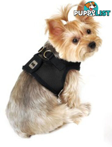 Vest Harness Pet Dog-Cat Step-in Velcro and Buckle Attachments - Moondidley Pets - MDPVESTXSLBLU