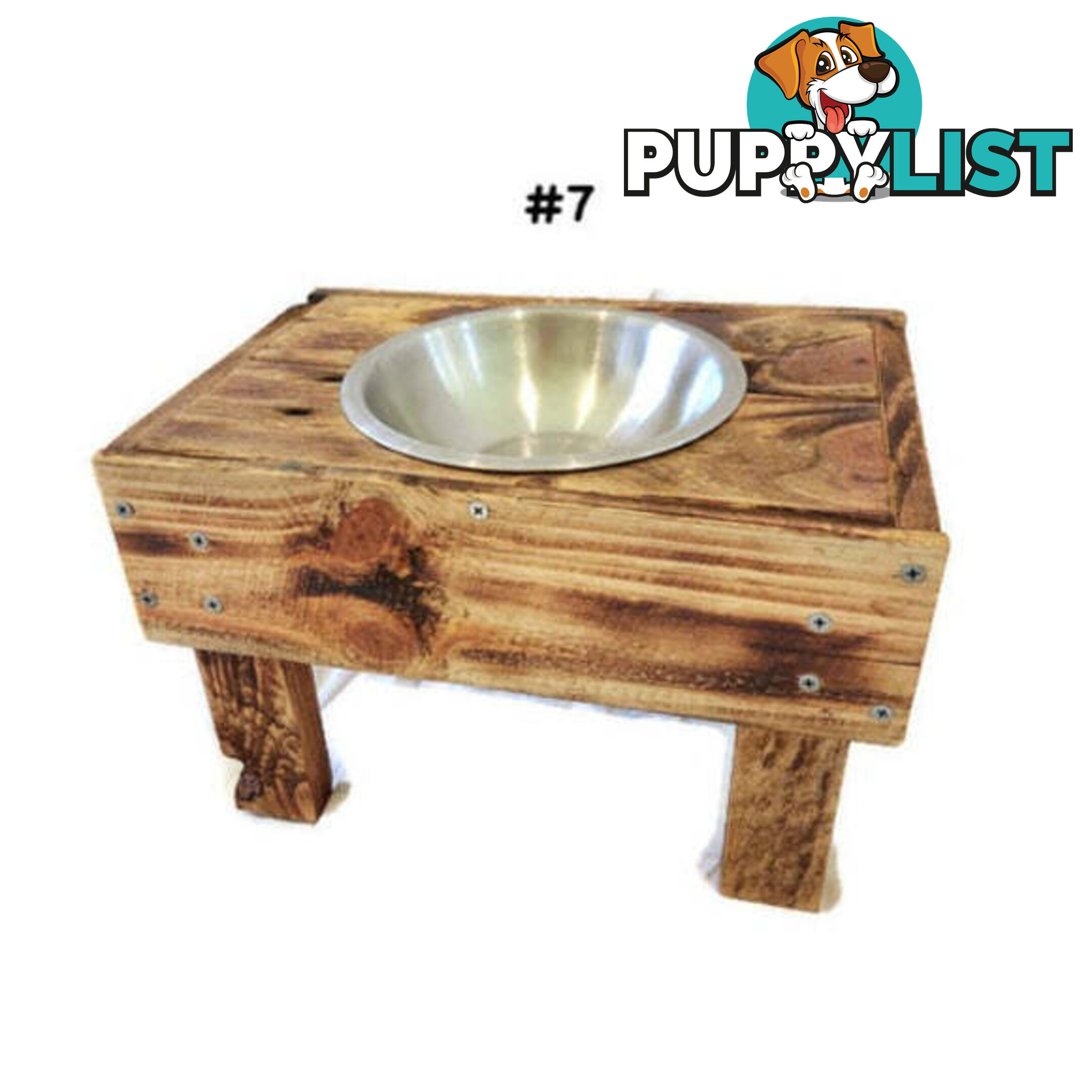 Wooden Raised Pet Bowls, Hand Made. - PGBOW9