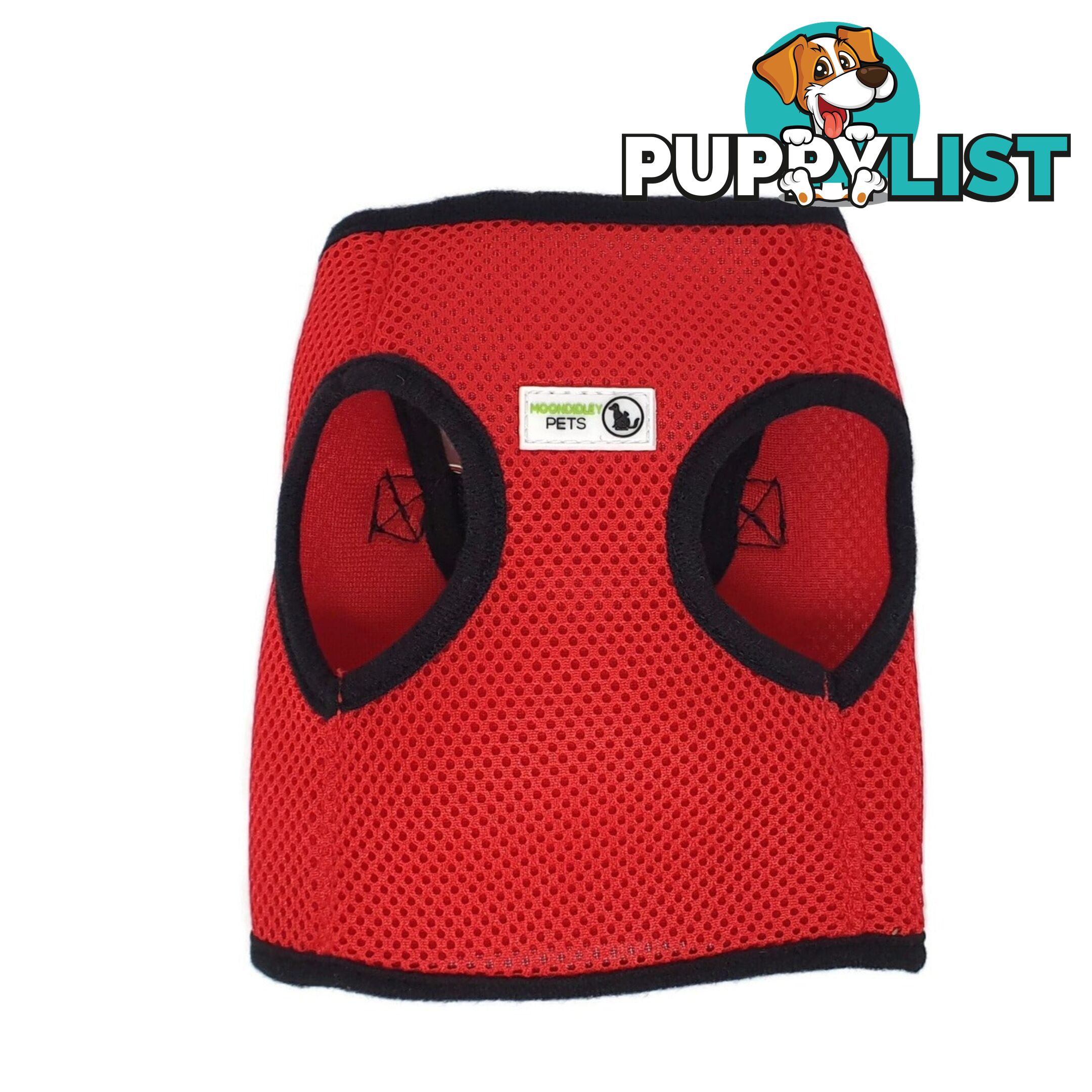 Vest Harness Pet Dog-Cat Step-in Velcro and Buckle Attachments - Moondidley Pets - MDPVESTMGRN