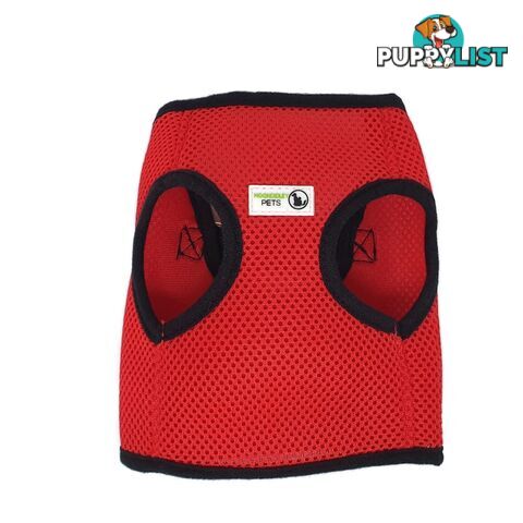 Vest Harness Pet Dog-Cat Step-in Velcro and Buckle Attachments - Moondidley Pets - MDPVESTMGRN
