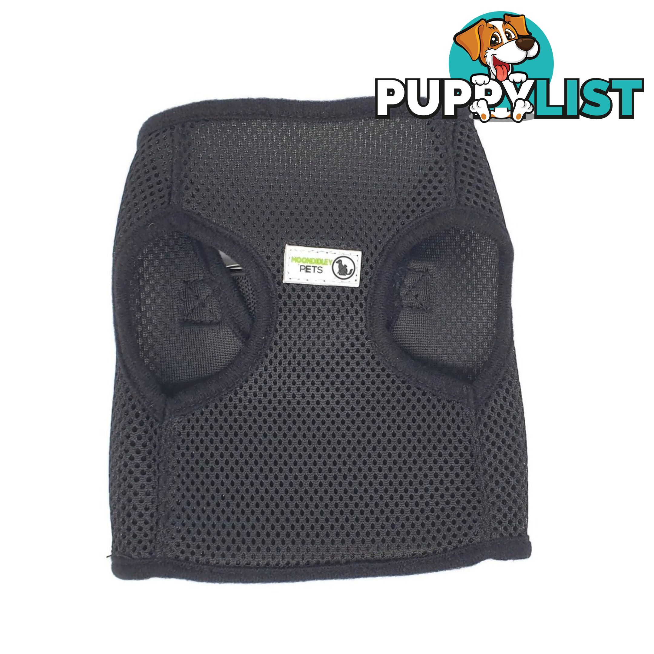 Vest Harness Pet Dog-Cat Step-in Velcro and Buckle Attachments - Moondidley Pets - MDPVESTMGRN