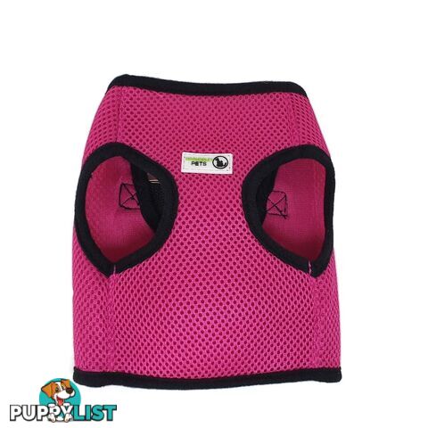 Vest Harness Pet Dog-Cat Step-in Velcro and Buckle Attachments - Moondidley Pets - MDPVESTMGRN