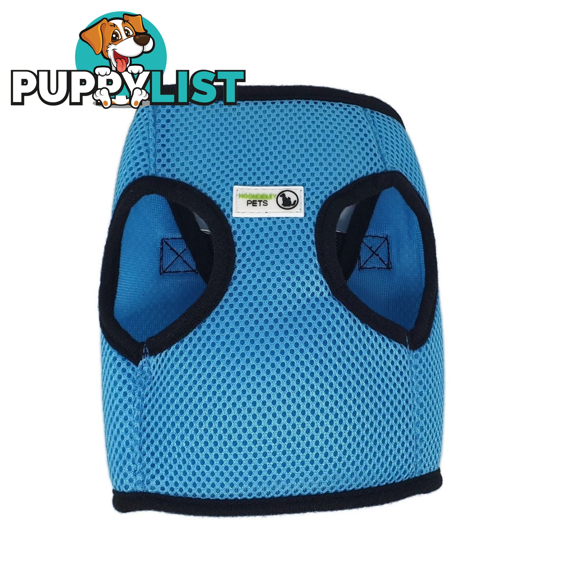 Vest Harness Pet Dog-Cat Step-in Velcro and Buckle Attachments - Moondidley Pets - MDPVESTMGRN