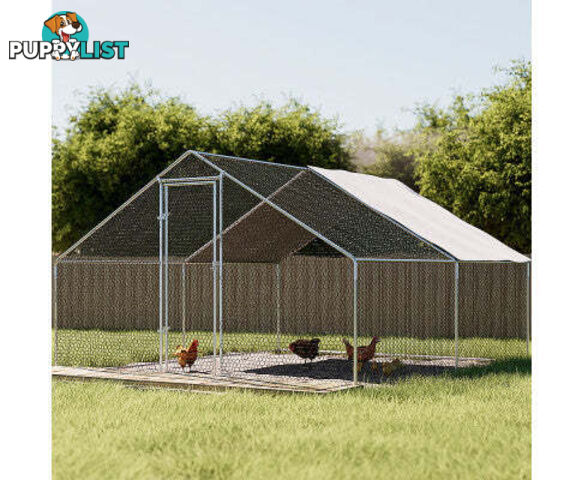 i.Pet Chicken Coop Cage Rabbit Run Hutch Large Walk In Hen House with Cover - PET-CHICK-CAGE-B-3X6