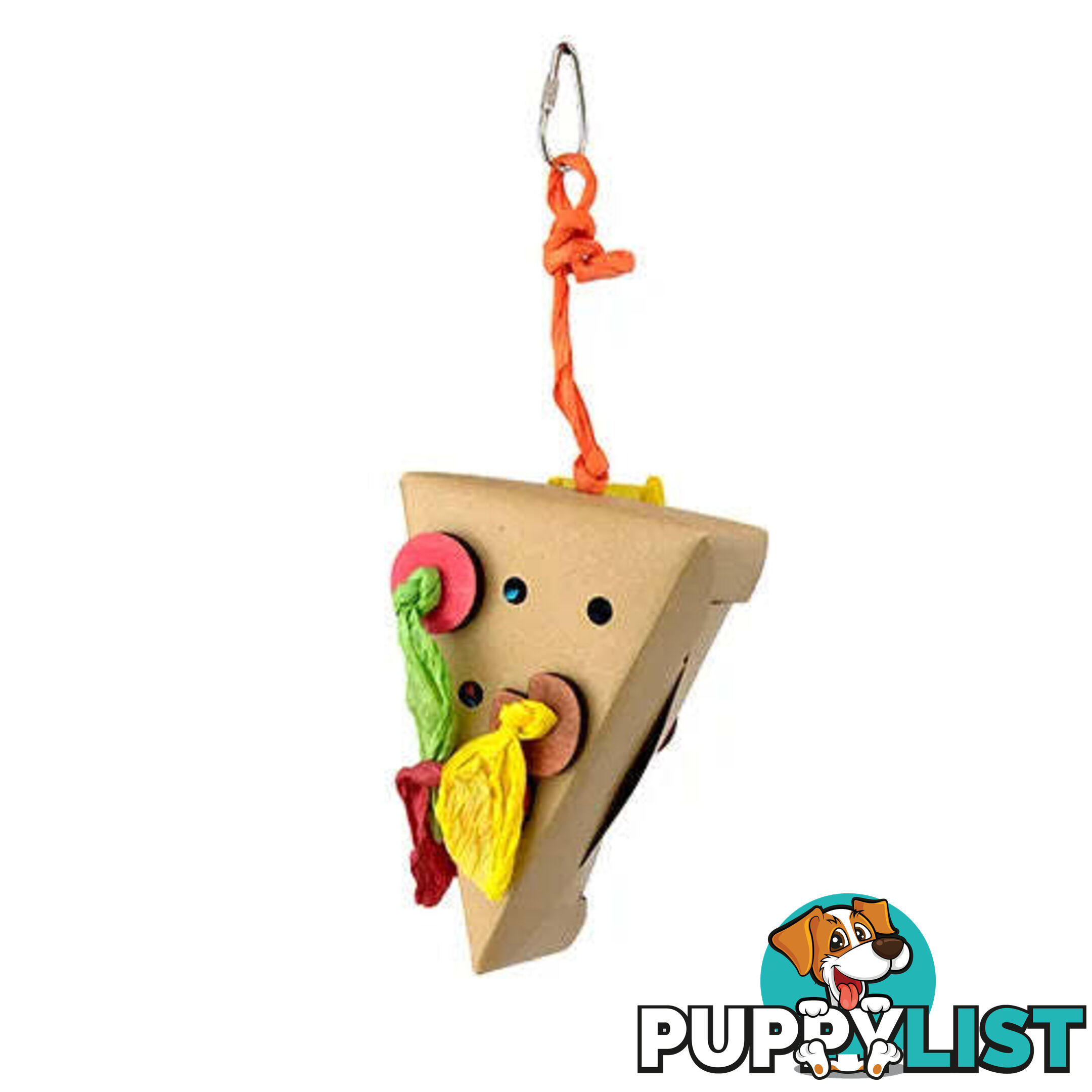 BIRD TOY DESTRUCTIVE - SHREDZ PIZZA PULLER - BAINBRIDGE - BB-A8484