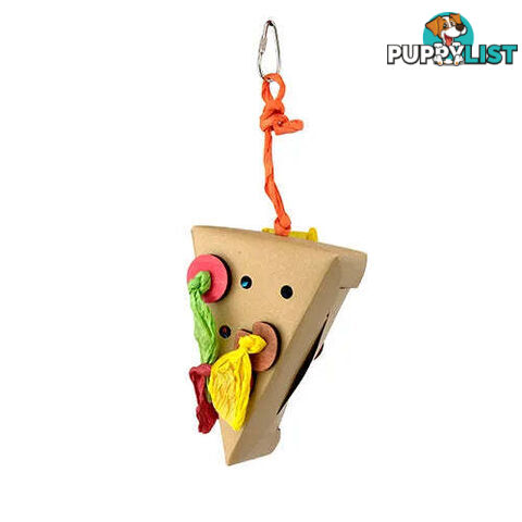 BIRD TOY DESTRUCTIVE - SHREDZ PIZZA PULLER - BAINBRIDGE - BB-A8484