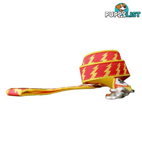 Lightning Bolt Dog Lead / Dog Leash - Hand Made by The Bark Side - TBSLDLIGBLK251.5
