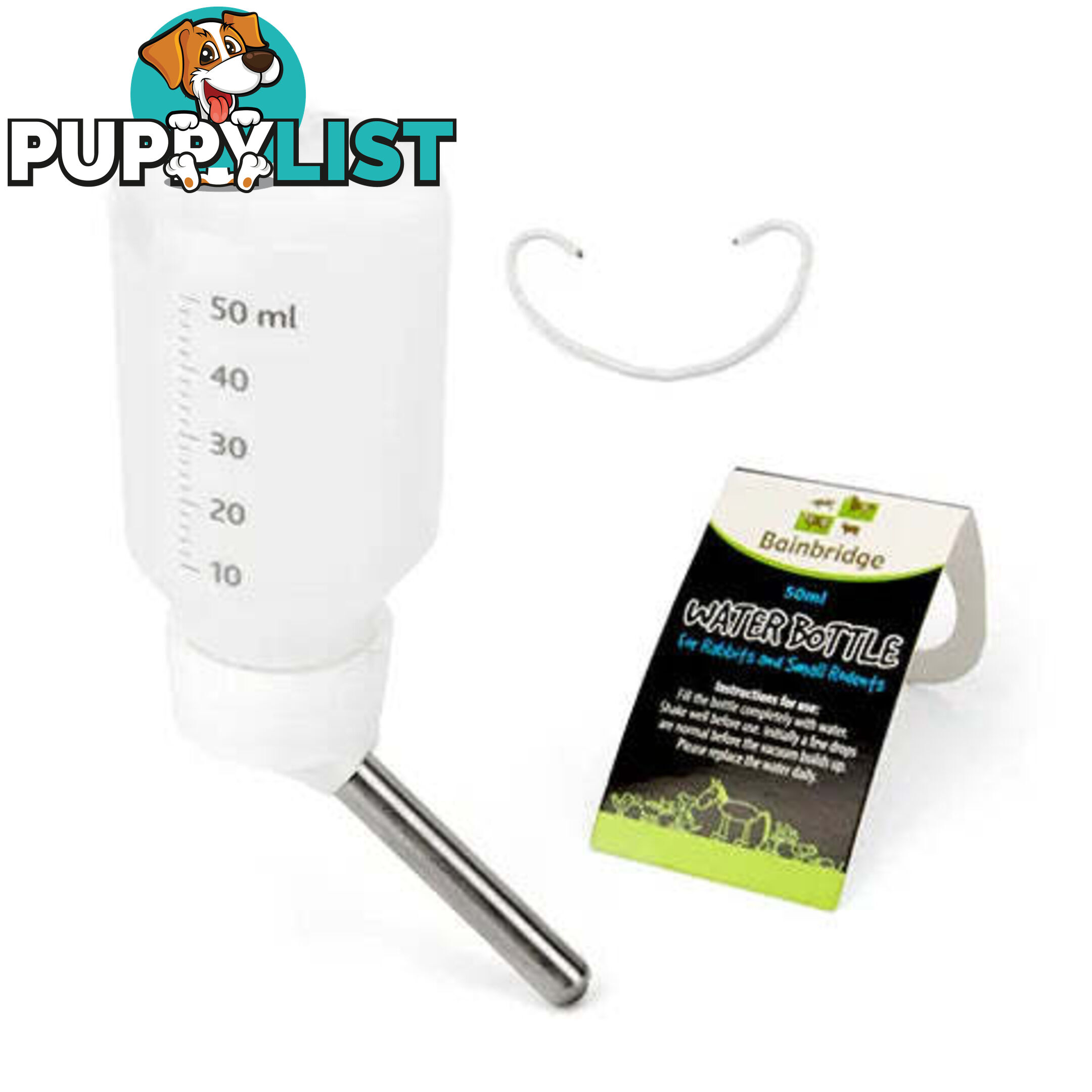 SMALL ANIMAL PLASTIC WATER BOTTLE - BAINBRIDGE - BB-A8118