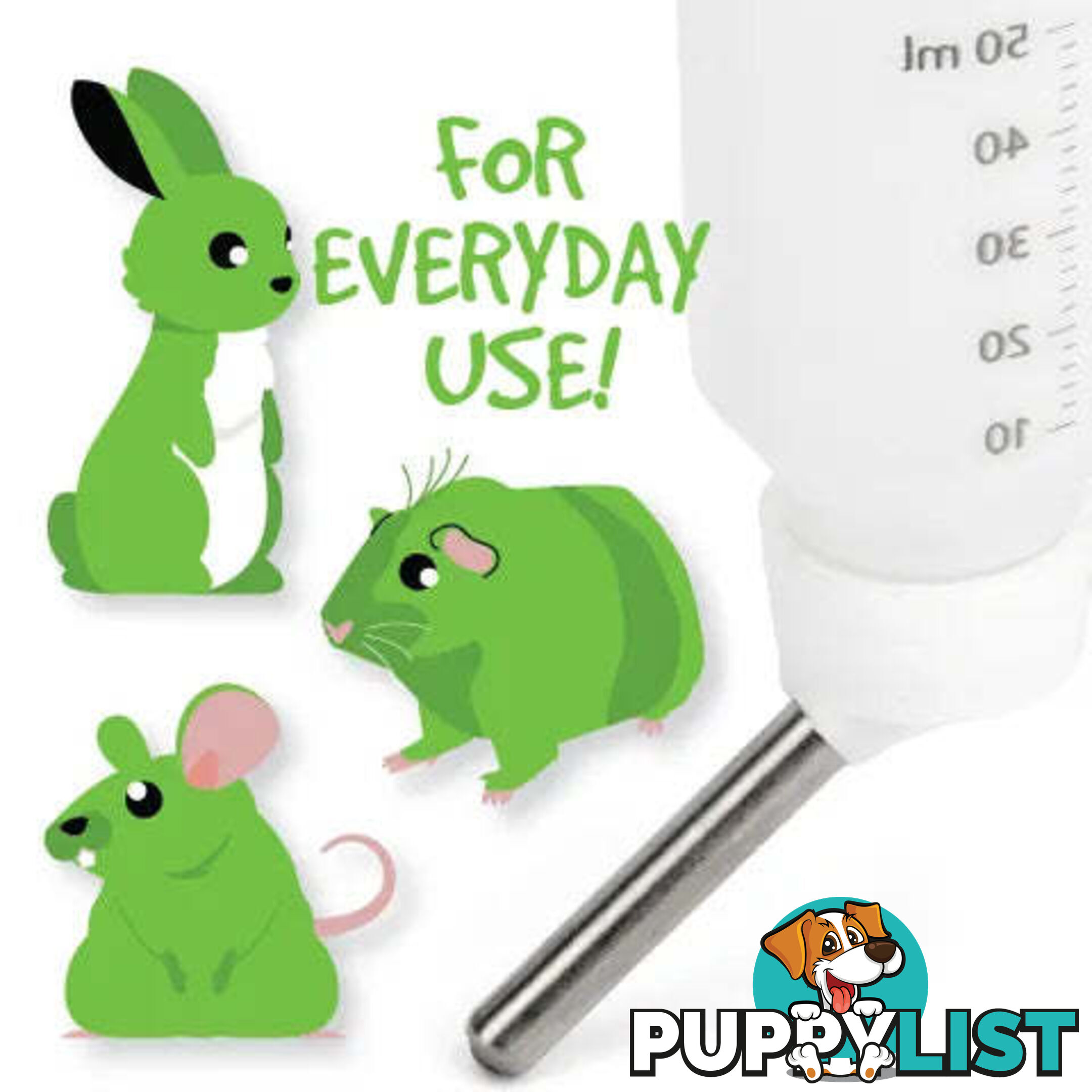 SMALL ANIMAL PLASTIC WATER BOTTLE - BAINBRIDGE - BB-A8118