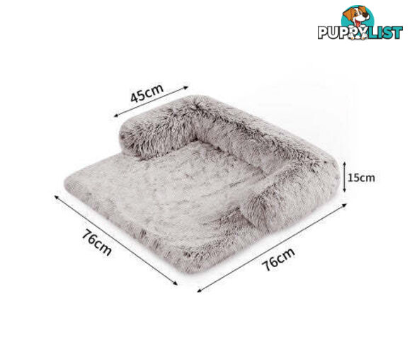 Pet Sofa Bed Dog Cover - Calming Sofa Protector Cushion/Plush Mat - V360-PTPC0003-GC-XL