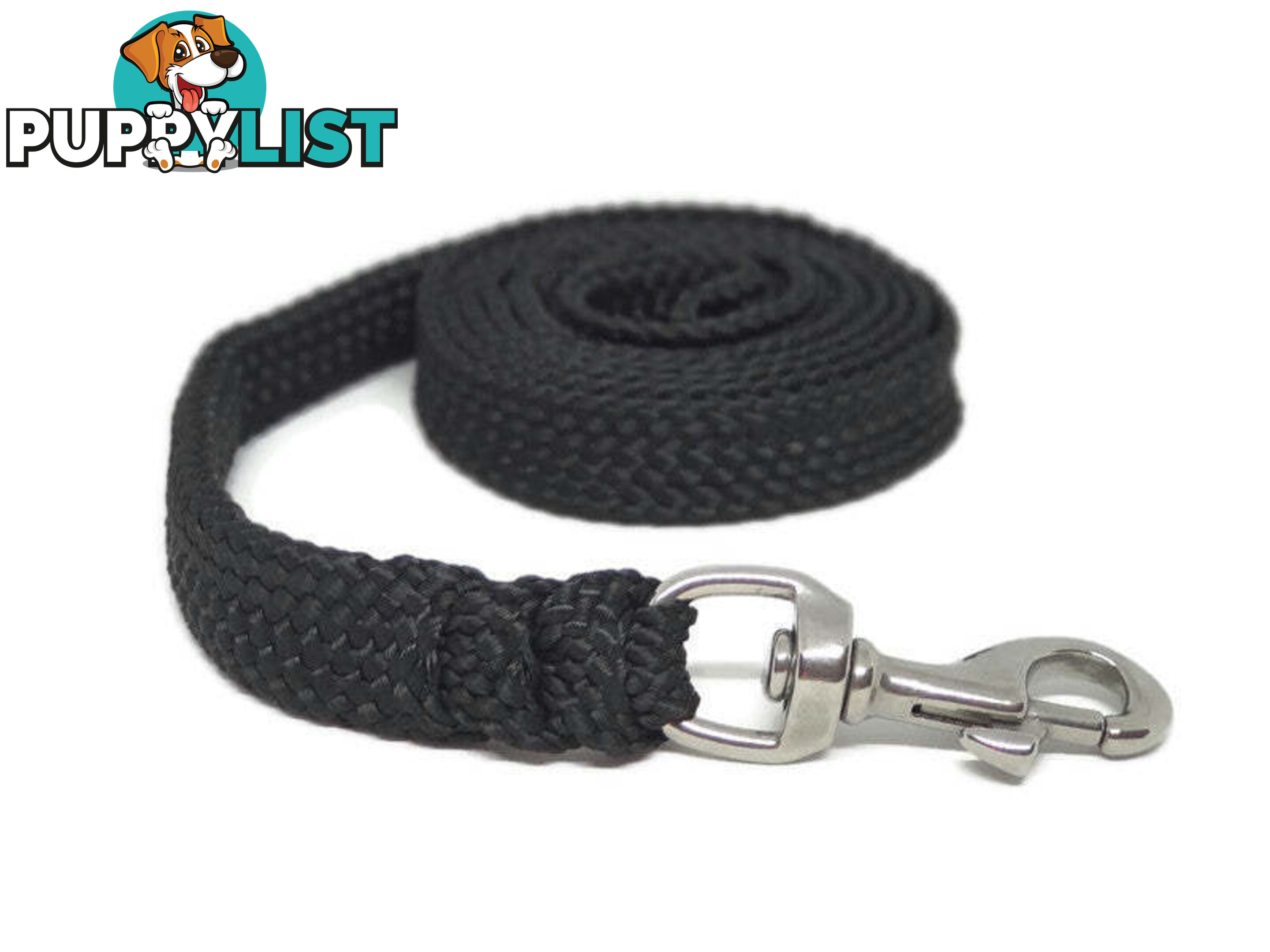 1.8m to 10m Long Dog Lead No Stitching Tough Yarnix 20mm Wide - YNXLD2010SSREDGRN
