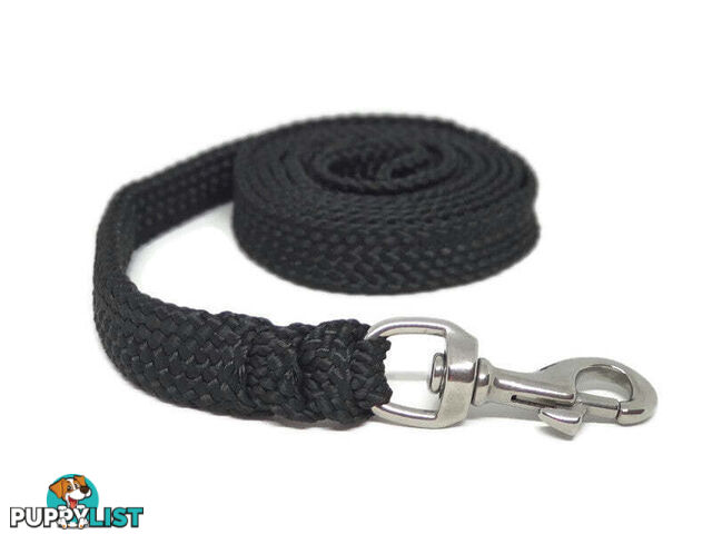 1.8m to 10m Long Dog Lead No Stitching Tough Yarnix 20mm Wide - YNXLD2010SSREDGRN