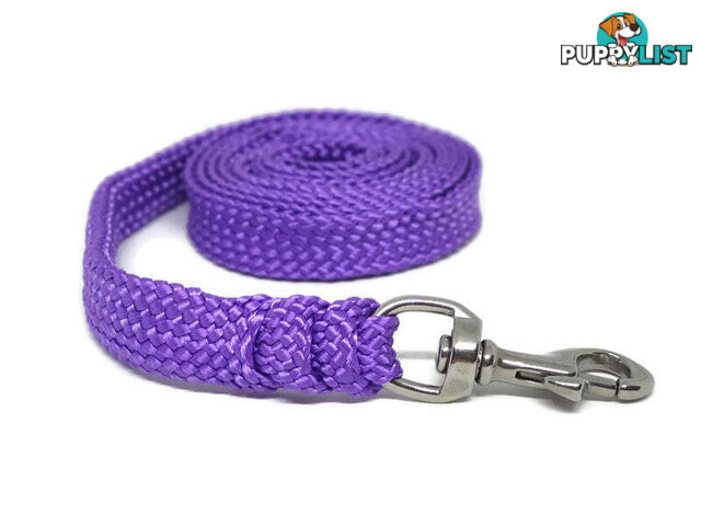 1.8m to 10m Long Dog Lead No Stitching Tough Yarnix 20mm Wide - YNXLD2010SSREDGRN