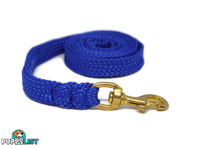 1.8m to 10m Long Dog Lead No Stitching Tough Yarnix 20mm Wide - YNXLD2010SSREDGRN