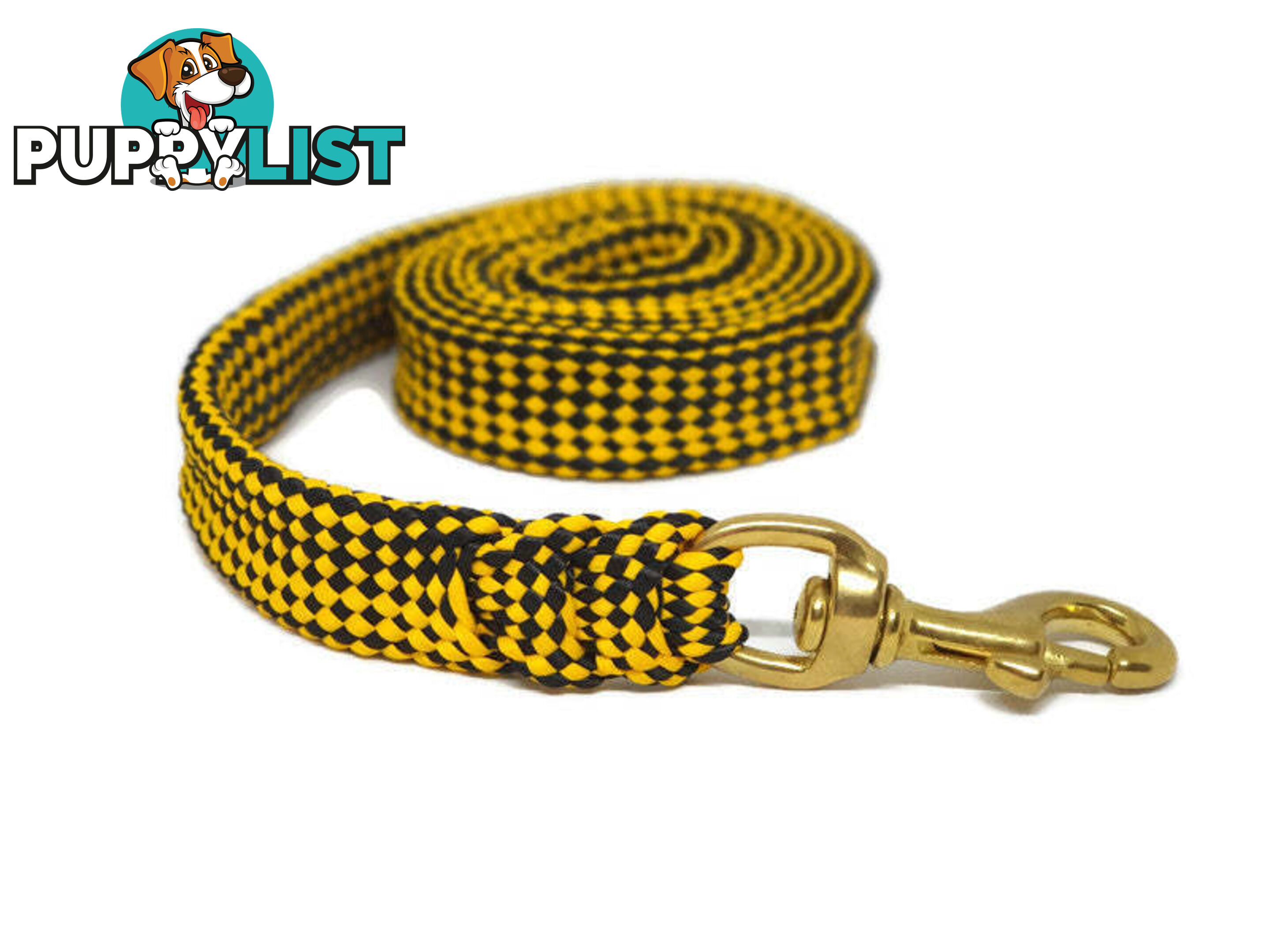 1.8m to 10m Long Dog Lead No Stitching Tough Yarnix 20mm Wide - YNXLD2010SSREDGRN