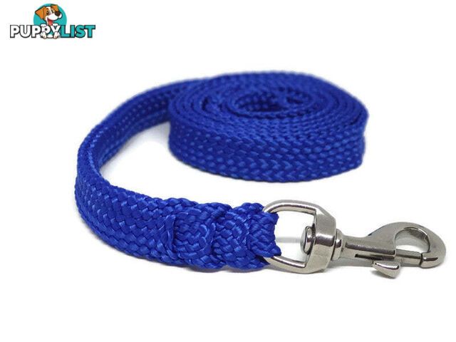 1.8m to 10m Long Dog Lead No Stitching Tough Yarnix 20mm Wide - YNXLD2010SSREDGRN