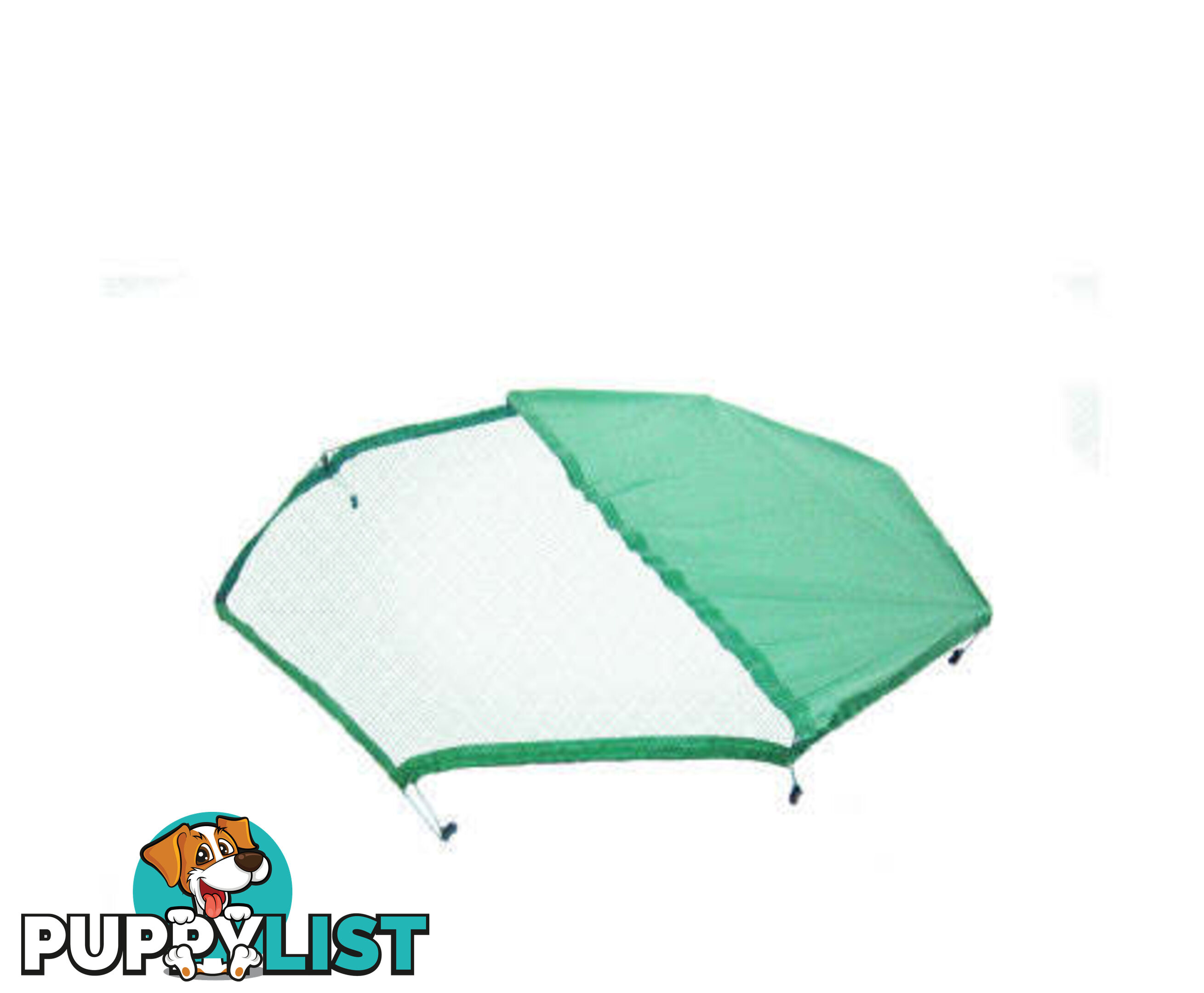Paw Mate Green Net Cover for Pet Playpen Dog Exercise Enclosure Fence Cage - V274-PET-PPCV24-GN