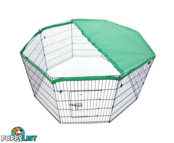 Paw Mate Green Net Cover for Pet Playpen Dog Exercise Enclosure Fence Cage - V274-PET-PPCV24-GN