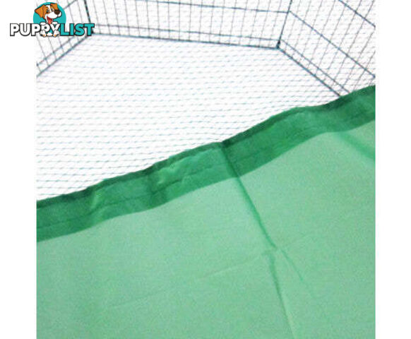 Paw Mate Green Net Cover for Pet Playpen Dog Exercise Enclosure Fence Cage - V274-PET-PPCV24-GN