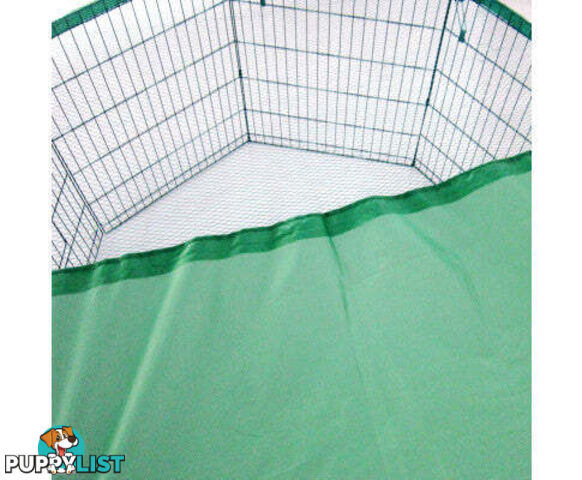 Paw Mate Green Net Cover for Pet Playpen Dog Exercise Enclosure Fence Cage - V274-PET-PPCV24-GN