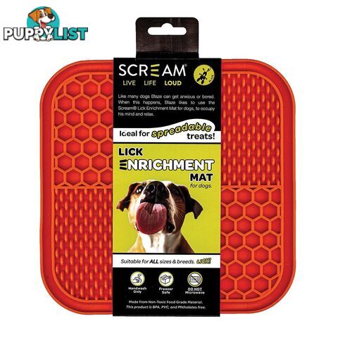 Lick Enrichment Mat - Scream - PPP-49-SLM04