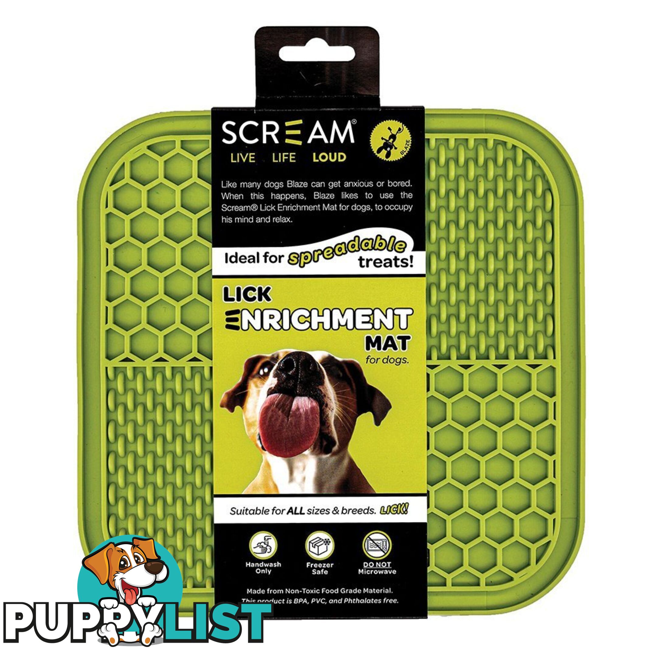 Lick Enrichment Mat - Scream - PPP-49-SLM04