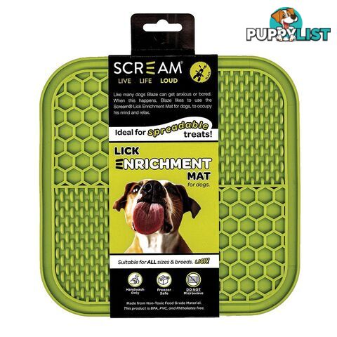Lick Enrichment Mat - Scream - PPP-49-SLM04