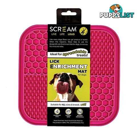 Lick Enrichment Mat - Scream - PPP-49-SLM04
