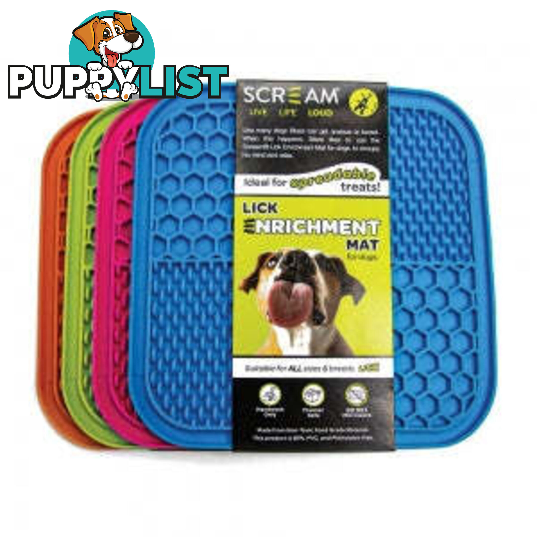 Lick Enrichment Mat - Scream - PPP-49-SLM04