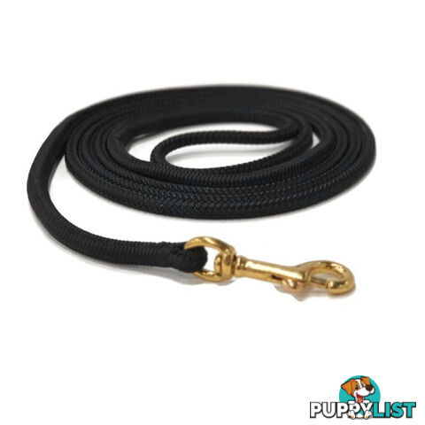 1.8m Long Lead 6mm Rope No Stitching - Yarnix - YNXLD6MM-BLK