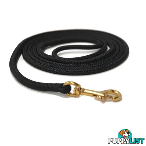 1.8m Long Lead 6mm Rope No Stitching - Yarnix - YNXLD6MM-BLK