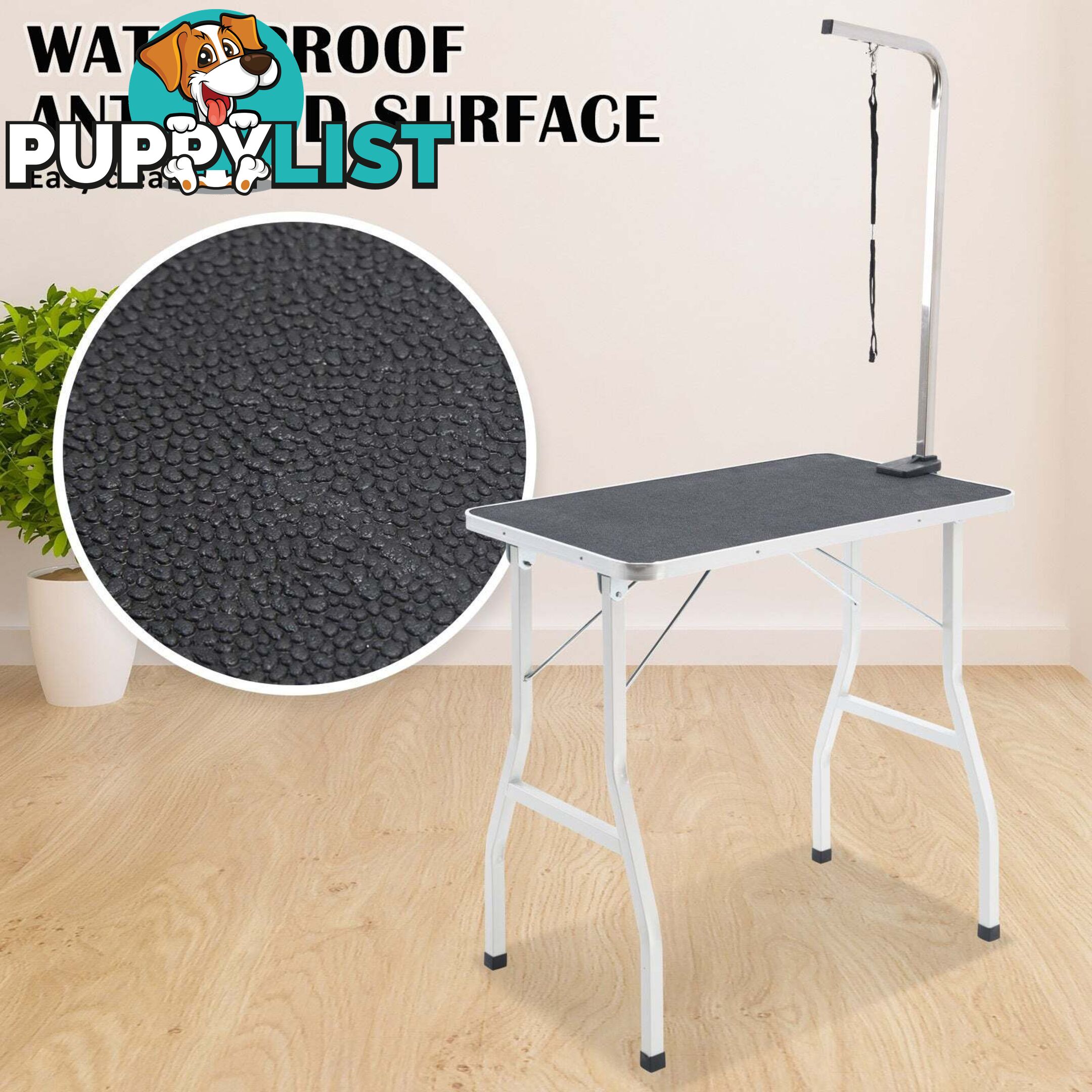 Pet Dog Cat Grooming Salon Table 78cm BLACK - V274-PET-PGT101-BK
