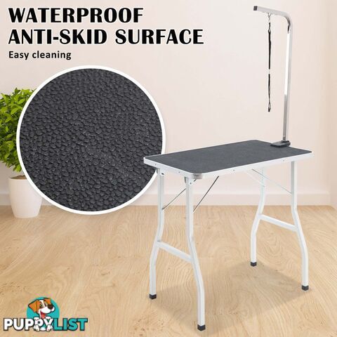 Pet Dog Cat Grooming Salon Table 78cm BLACK - V274-PET-PGT101-BK