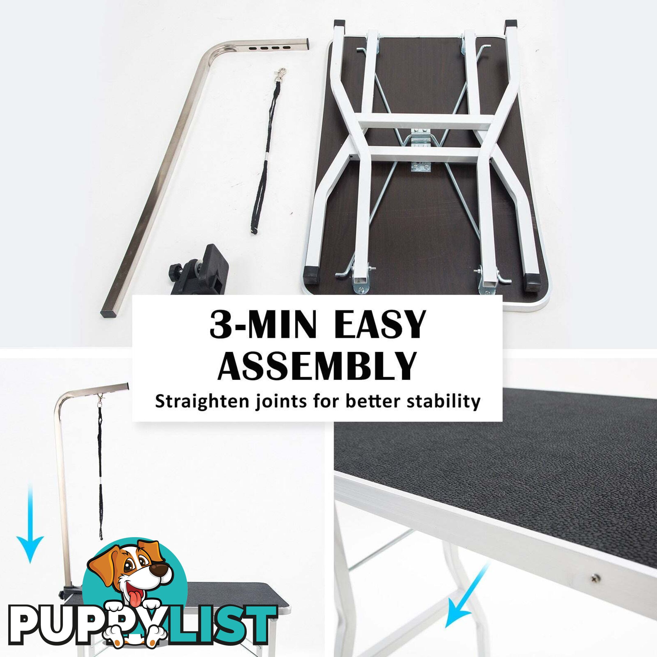 Pet Dog Cat Grooming Salon Table 78cm BLACK - V274-PET-PGT101-BK