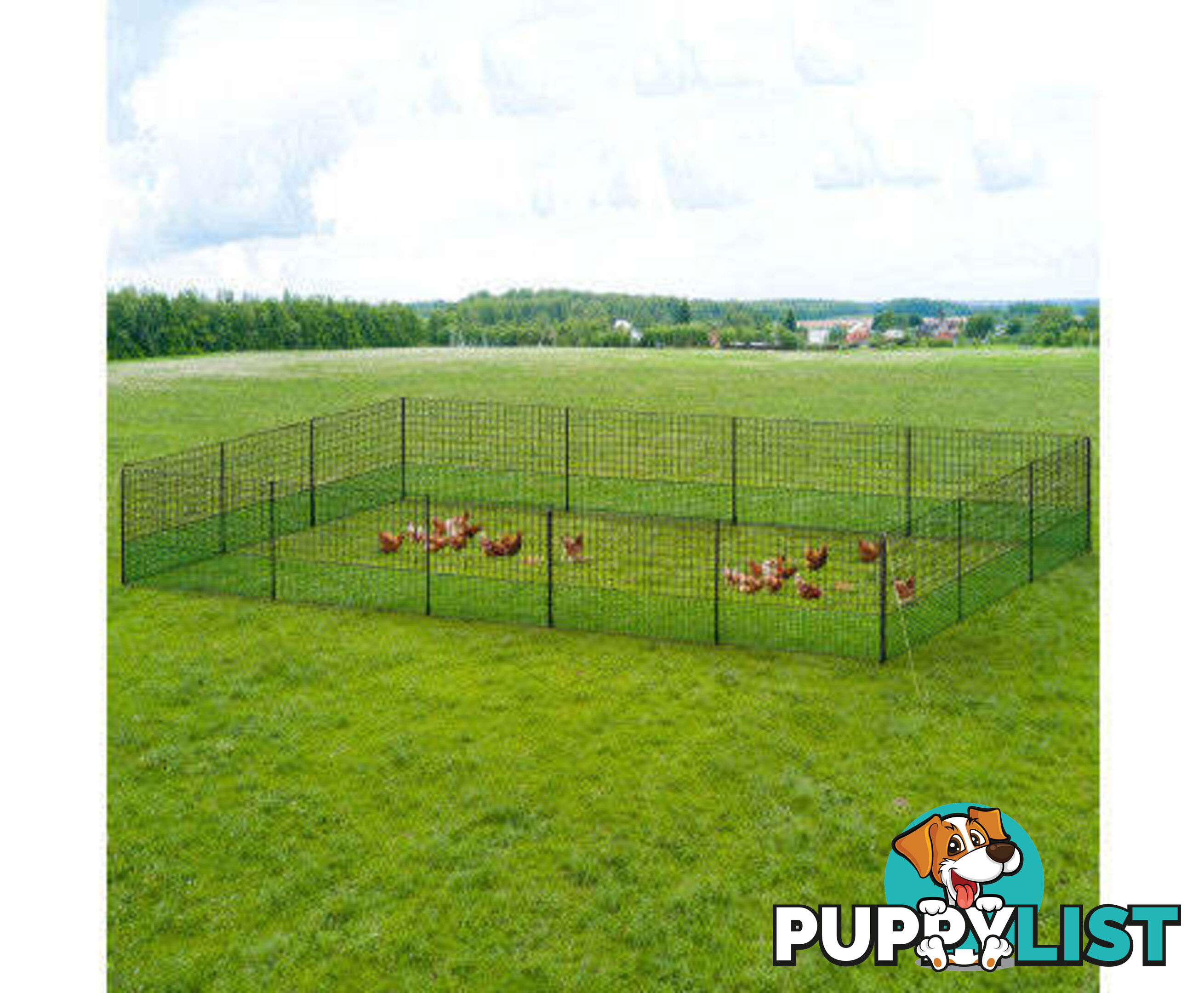 i.Pet Poultry Chicken Fence Netting Electric wire Ducks Goose Coop - PET-CF-50X125-BK