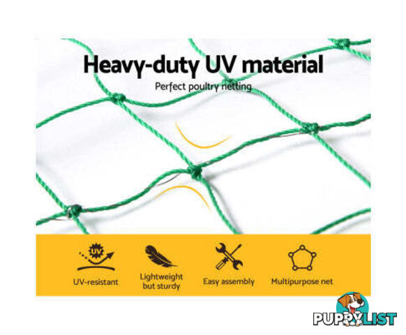 i.Pet Poultry Chicken Fence Netting Electric wire Ducks Goose Coop - PET-CF-50X125-BK