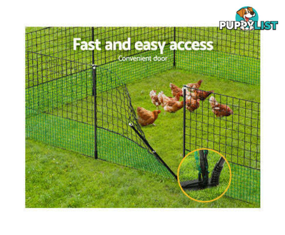 i.Pet Poultry Chicken Fence Netting Electric wire Ducks Goose Coop - PET-CF-50X125-BK