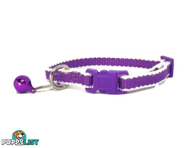 100% Pure Bamboo Fibre Cat Collar Plastic Buckle - Moondidley Pets - MDPCOLCATPNK
