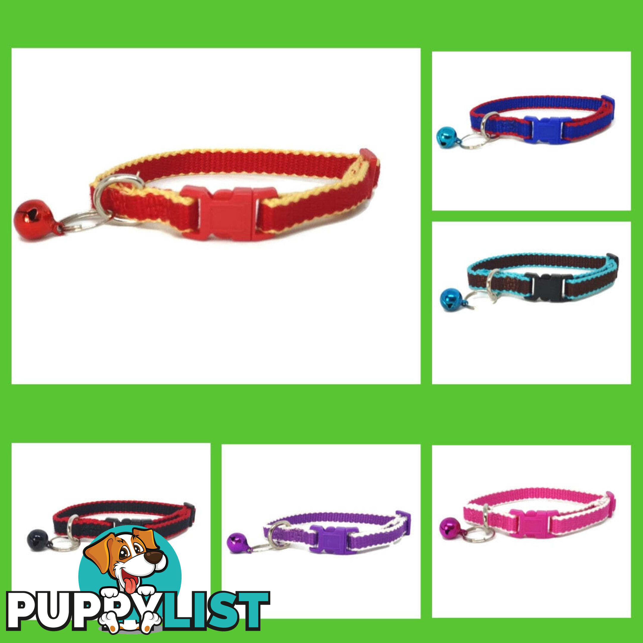 100% Pure Bamboo Fibre Cat Collar Plastic Buckle - Moondidley Pets - MDPCOLCATPNK